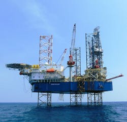 Vaalco Energy has booked the jackup Topaz Driller for a campaign off Gabon which should start with the Etame 9P appraisal wellbore, followed by the Etame 9H development well. Vaalco Energy has booked the jackup Topaz Driller for a campaign off Gabon which should start with the Etame 9P appraisal wellbore, followed by the Etame 9H development well.