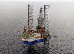The jackup Topaz Driller will drill the Etame 9P appraisal wellbore and then the Etame 9H development well offshore Gabon. The jackup Topaz Driller will drill the Etame 9P appraisal wellbore and then the Etame 9H development well offshore Gabon.