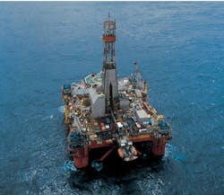The semisubmersible Transocean Leader drilled the Lincoln Crestal (205/26b-14) well west of Shetland. The semisubmersible Transocean Leader drilled the Lincoln Crestal (205/26b-14) well west of Shetland.
