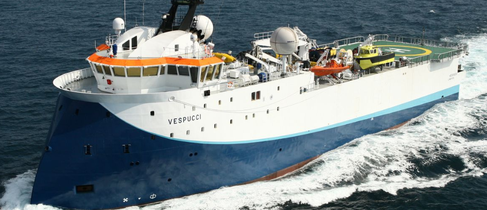 The SW Vespucci is equipped to conduct source, 2D, 3D, and ocean bottom nodal seismic acquisition.