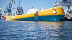 WEC Penguin technology enables a floating hull to transform the motion of ocean waves into energy through a rotator directly connected to a generator.