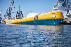 WEC Penguin technology enables a floating hull to transform the motion of ocean waves into energy through a rotator directly connected to a generator. WEC Penguin technology enables a floating hull to transform the motion of ocean waves into energy through a rotator directly connected to a generator.