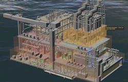 3D visual of risks (semi-transparent blocks), key points (green dots) and escape routes (blue lines). 3D visual of risks (semi-transparent blocks), key points (green dots) and escape routes (blue lines).