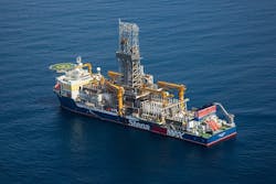 The Stena Forth, having drilled the Joe discovery well offshore Guyana, was due to transfer across the Atlantic for a new campaign offshore Ghana. The Stena Forth, having drilled the Joe discovery well offshore Guyana, was due to transfer across the Atlantic for a new campaign offshore Ghana.