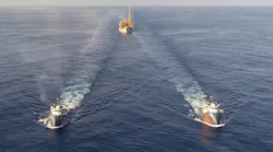 The FPSO Liza Destiny arrived in Guyana after a 42-day journey from Keppel Shipyard in Singapore.