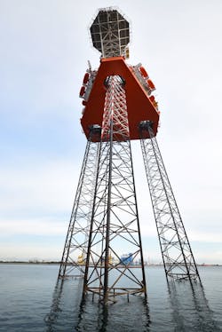 The Hermod is a KFELS B Class design jackup drilling rig. The Hermod is a KFELS B Class design jackup drilling rig.