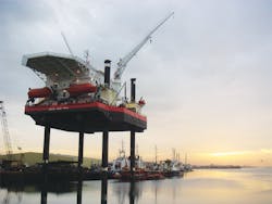 The Kikuyu is a K-Class self-elevating, self-propelled jackup barge. The Kikuyu is a K-Class self-elevating, self-propelled jackup barge.