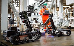 Offshore robotics prototypes undergoing tests. Offshore robotics prototypes undergoing tests.