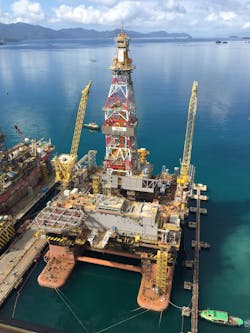 Keppel O&amp;M is in discussions with Magni Partners on the terms to complete the construction of the semisubmersible drilling rigs Urca (pictured) and Frade, which are about 92% and 70% completed, respectively.