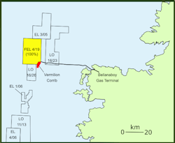Frontier exploration license 4/19 is in the Slyne basin offshore northwest Ireland. Frontier exploration license 4/19 is in the Slyne basin offshore northwest Ireland.