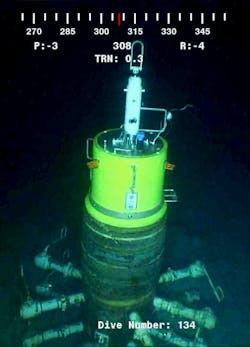 The Defender subsea isolation cap used on the Bulleit well fits all subsea wellheads with a 27-in. H-4 profile. The Defender subsea isolation cap used on the Bulleit well fits all subsea wellheads with a 27-in. H-4 profile.