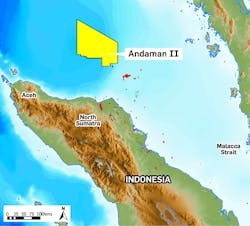 The Andaman II PSC is a 7,400-sq km (2,857-sq mi) block over the North Sumatra basin in the Malacca Strait, offshore Indonesia.