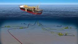 The Barossa FPSO will be the first application of MODEC’s M350 Hull. The Barossa FPSO will be the first application of MODEC’s M350 Hull.