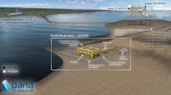Indicative subsea layout for the Platypus gas field development in the UK southern North Sea.