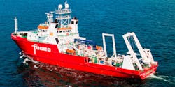 Fugro deployed a Hugin AUV from its survey vessel Fugro Brasilis for the Shell deepwater Gulf of Mexico campaign.