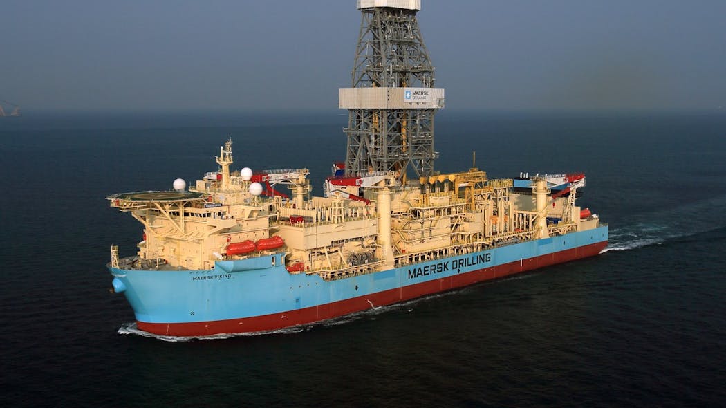 Delivered in 2013, the Maersk Viking is a seventh-generation, high-spec ultra-deepwater drillship.