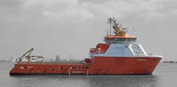 The anchor handler Normand Sirius will support drilling at the Ichthys LNG development offshore Australia.