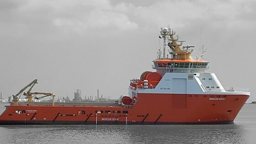The anchor handler Normand Sirius will support drilling at the Ichthys LNG development offshore Australia.