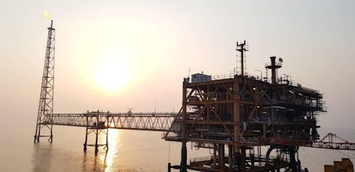 The SPD 9 platform in the Persian Gulf underwent a four-month repair due to fire damage.