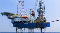 The jackup Topaz Driller drilled the Etame 9P appraisal wellbore offshore Gabon.