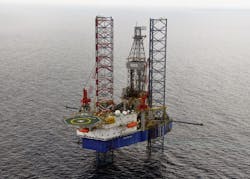 The jackup Topaz Driller has spudded the Etame 9H horizontal development well offshore Gabon.