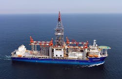 The drillship Tungsten Explorer will drill the Nigma 1 deepwater well in the Egyptian sector of the Mediterranean Sea.