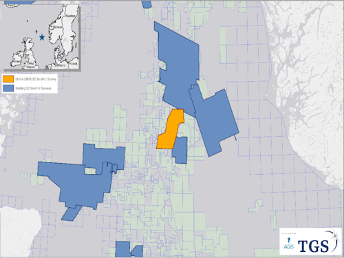 Location of the Utsira ocean bottom node survey in the Norwegian North Sea.