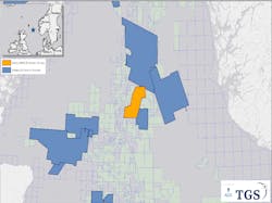 Location of the Utsira ocean bottom node survey in the Norwegian North Sea. Location of the Utsira ocean bottom node survey in the Norwegian North Sea.