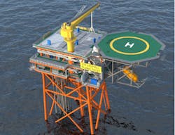 Valhall West Flank is a 12-slot, unmanned facility connected to the Valhall field center in the southern Norwegian North Sea.