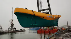 WEC Penguin technology enables a floating hull to transform the motion of ocean waves into energy through a rotator directly connected to a generator.