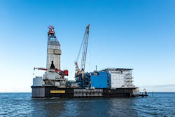 The Mittelplatte platform in the German North Sea. The Mittelplatte platform in the German North Sea.