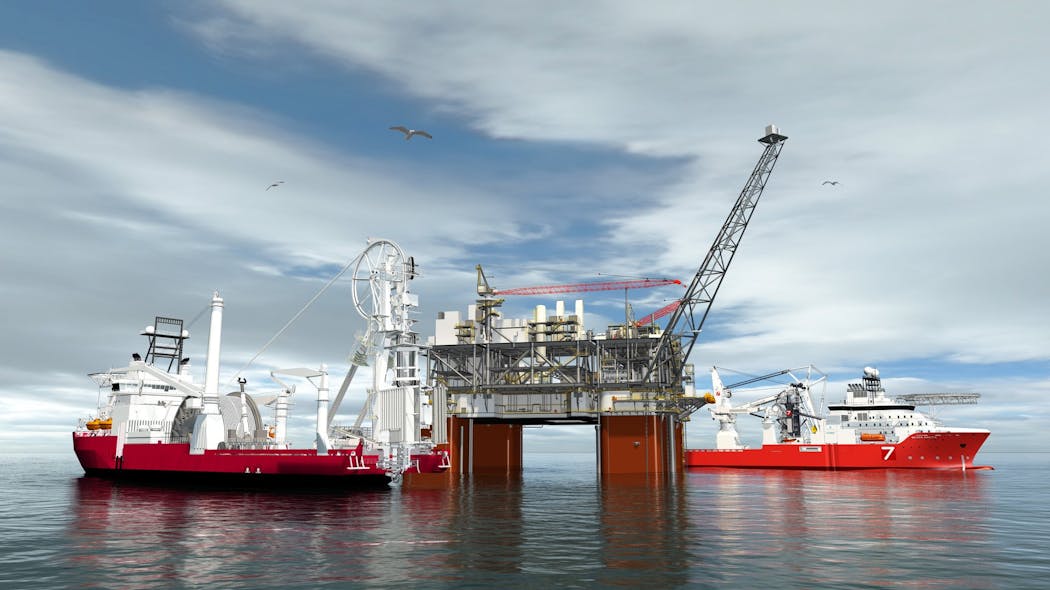 A simplified and standardized design for the Argos semisubmersible platform has enabled BP to reduce the overall cost on the Mad Dog 2 project by about 60%.
