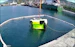 Hydrone-R undergoing endurance trials in open sea in Trieste port, northeast Italy, at daytime.