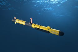 The Iver3 AUV can operate in water depths up to 200 m.