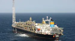 The FPSO Raroa operates in the Maari oil field in the Taranaki basin offshore New Zealand.