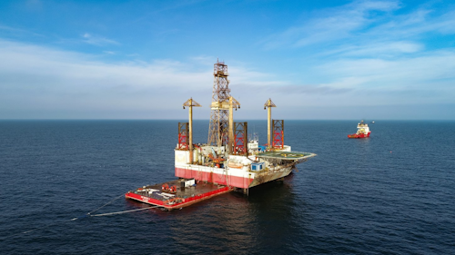 The Gloria platform was transported to shore on the cargo barge GSP Big Foot 2.