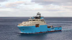 The Maersk Mobiliser is a DP-2 deepwater anchor handling tug supply vessel.