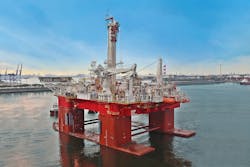 The semisubmersible well intervention rig Q7000 is suitable for deepwater operations globally.