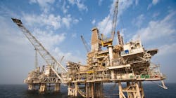 The Azeri-Chirag-Gunashli oil field development produces through six platforms offshore Azerbaijan. The Azeri-Chirag-Gunashli oil field development produces through six platforms offshore Azerbaijan.