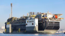 The BOKA Vanguard transporting the FPSO P-67.
