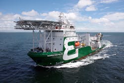 The Bourbon Evolution 802 will feature three-axis stabilized antennas from Cobham, developed for and approved by Inmarsat for the Global Xpress satellite network. The Bourbon Evolution 802 will feature three-axis stabilized antennas from Cobham, developed for and approved by Inmarsat for the Global Xpress satellite network.