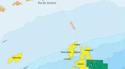 Location of the presalt Búzios field offshore Brazil.