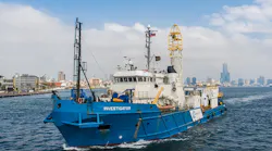 The MV Investigator will conduct the NJOM-3 well site survey on the Thali license offshore Cameroon.