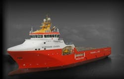 The Normand Leader, a dual fuel-powered PSV, will operate in LNG mode during its charter with Woodside on the North West Shelf. The Normand Leader, a dual fuel-powered PSV, will operate in LNG mode during its charter with Woodside on the North West Shelf.