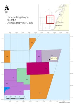 Well 6611/1-1 was the first on license 896 in the Norwegian Sea. Well 6611/1-1 was the first on license 896 in the Norwegian Sea.