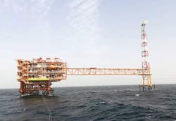 Platforms B and D will be installed in the next four months at the South Pars Phase 13 development in the Persian Gulf.