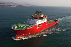 The construction support vessel Polar King has been on charter with Nexans since January 2017. The construction support vessel Polar King has been on charter with Nexans since January 2017.