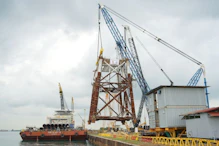 Jacket fabrication was completed in Batam, Indonesia.