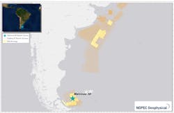The Malvinas 3D seismic survey will now cover about 17,800 sq km (6,873 sq mi). The Malvinas 3D seismic survey will now cover about 17,800 sq km (6,873 sq mi).