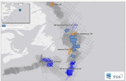 Seismic surveys offshore eastern Canada. Seismic surveys offshore eastern Canada.